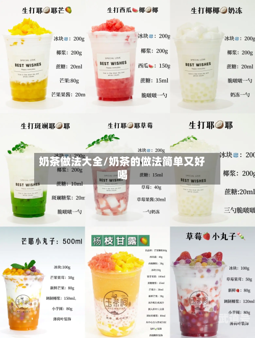 奶茶做法大全/奶茶的做法简单又好喝
