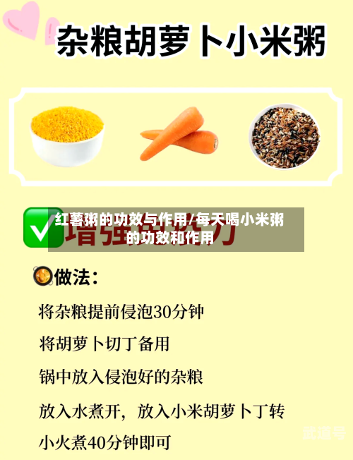 红薯粥的功效与作用/每天喝小米粥的功效和作用