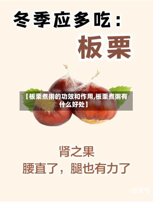 【板栗煮粥的功效和作用,板栗煮粥有什么好处】