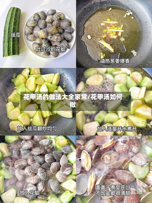 花甲汤的做法大全家常/花甲汤如何做