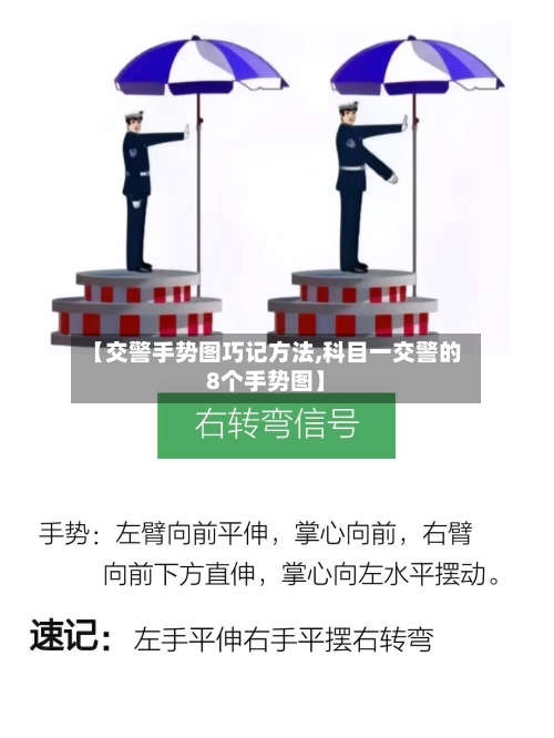【交警手势图巧记方法,科目一交警的8个手势图】