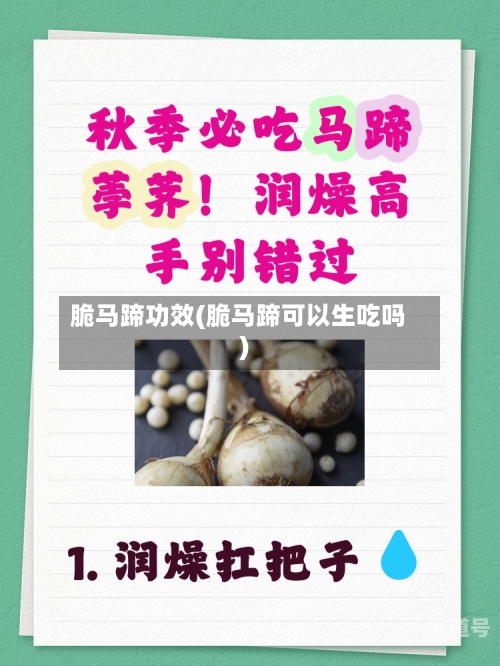 脆马蹄功效(脆马蹄可以生吃吗)
