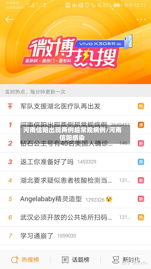 河南信阳出现两例超常规病例/河南信阳感染