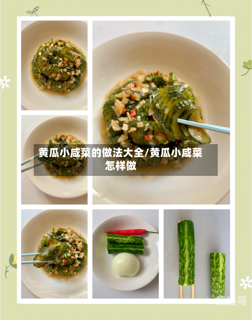 黄瓜小咸菜的做法大全/黄瓜小咸菜怎样做