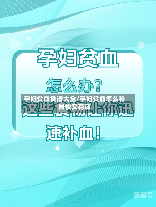 孕妇贫血食谱大全/孕妇贫血怎么补最快又有效