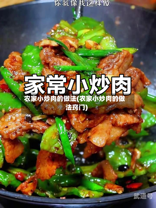 农家小炒肉的做法(农家小炒肉的做法窍门)