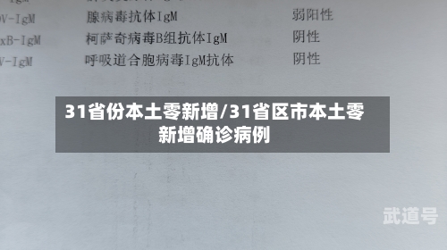 31省份本土零新增/31省区市本土零新增确诊病例