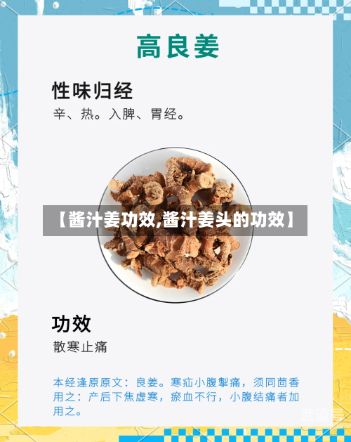 【酱汁姜功效,酱汁姜头的功效】