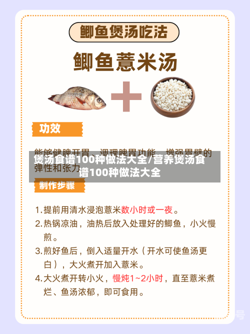 煲汤食谱100种做法大全/营养煲汤食谱100种做法大全