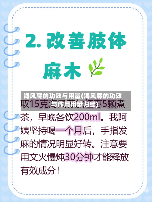 海风藤的功效与用量(海风藤的功效与作用用量归经)