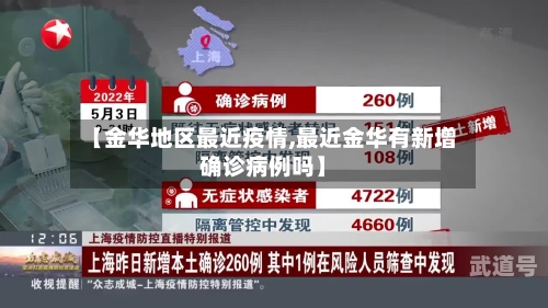 【金华地区最近疫情,最近金华有新增确诊病例吗】