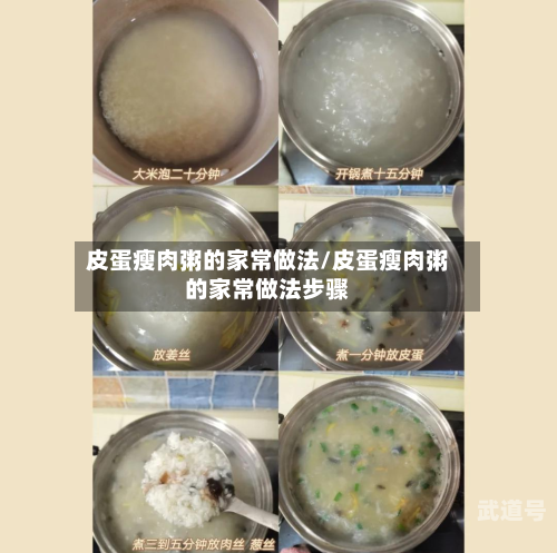 皮蛋瘦肉粥的家常做法/皮蛋瘦肉粥的家常做法步骤