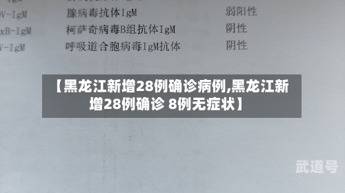【黑龙江新增28例确诊病例,黑龙江新增28例确诊 8例无症状】