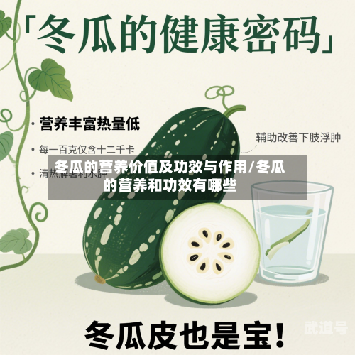 冬瓜的营养价值及功效与作用/冬瓜的营养和功效有哪些