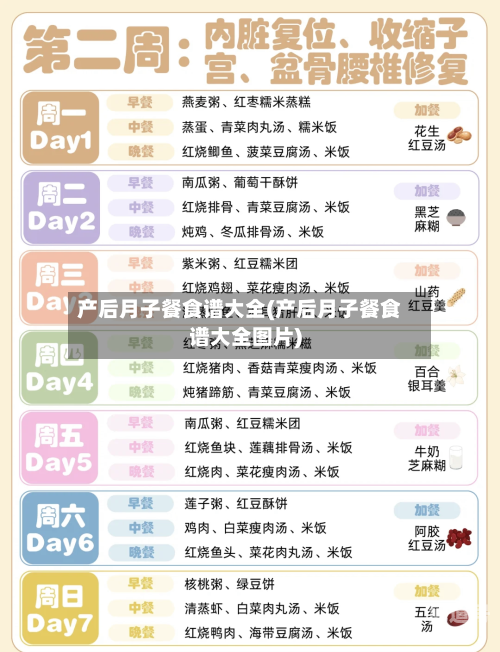 产后月子餐食谱大全(产后月子餐食谱大全图片)-第3张图片