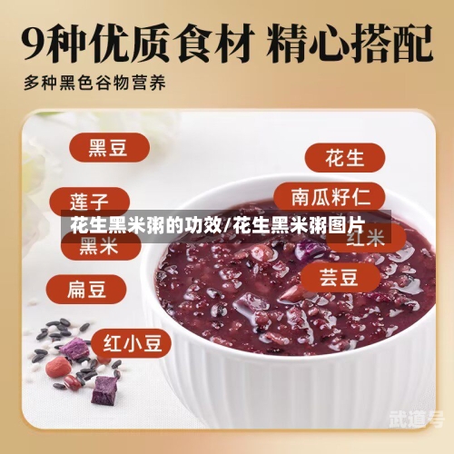 花生黑米粥的功效/花生黑米粥图片
