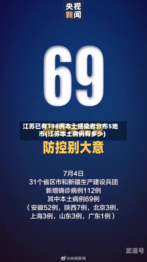 江苏已有198例本土感染者分布5地市(江苏本土病例有多少)