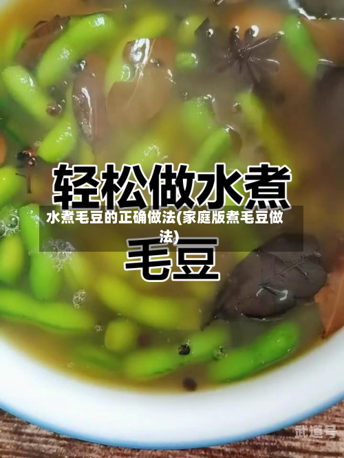 水煮毛豆的正确做法(家庭版煮毛豆做法)