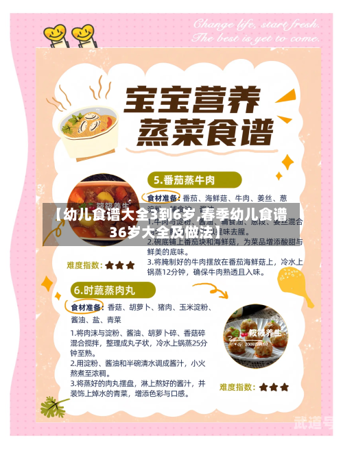 【幼儿食谱大全3到6岁,春季幼儿食谱36岁大全及做法】