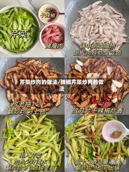 芹菜炒肉的做法/辣椒芹菜炒肉的做法