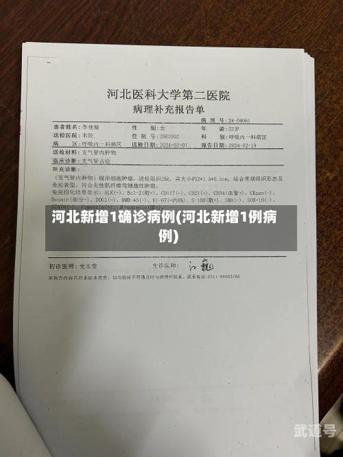 河北新增1确诊病例(河北新增1例病例)