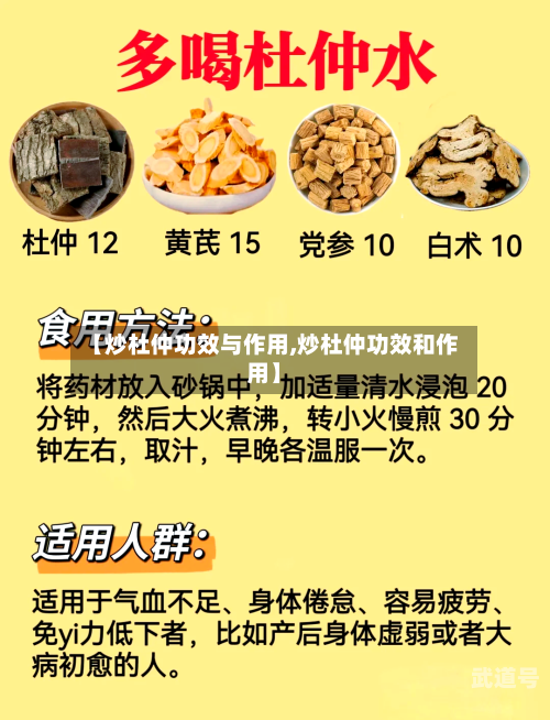 【炒杜仲功效与作用,炒杜仲功效和作用】-第2张图片