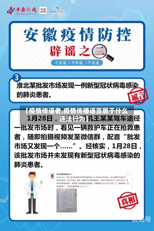 【疫情传谣者,疫情传播谣言属于什么违法行为】-第3张图片