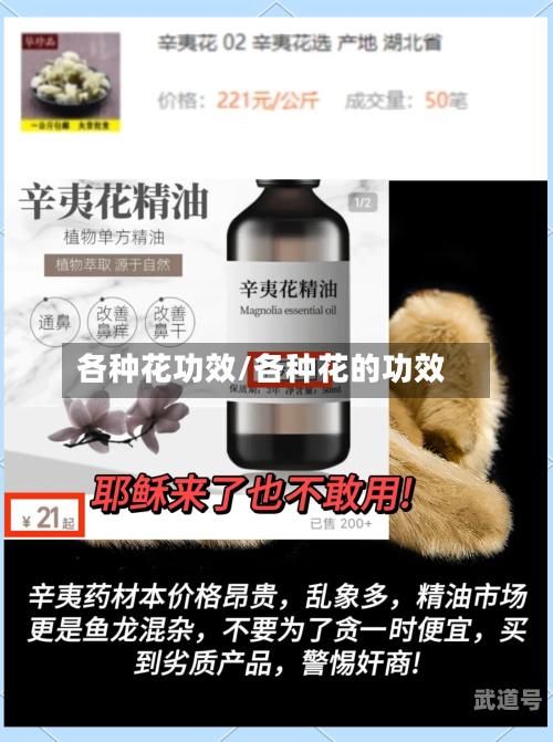 各种花功效/各种花的功效